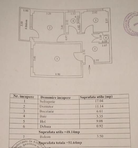 Apartament 2 camere decomandat, zona Buzaului.