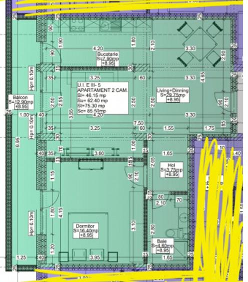 Apartament cu 2 camere în bloc nou, Tomis Nord, in spatele magazinului Dedeman