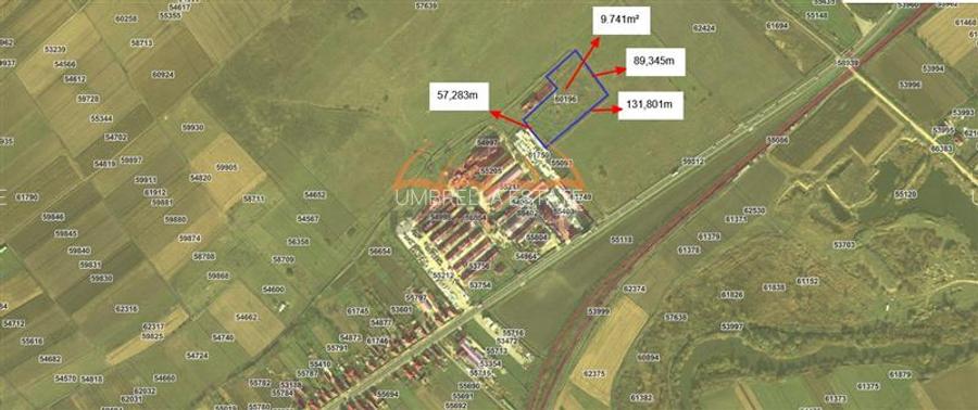 Teren intravilan pentru Hale in Iclod 9.741m², 20€ m² - 2