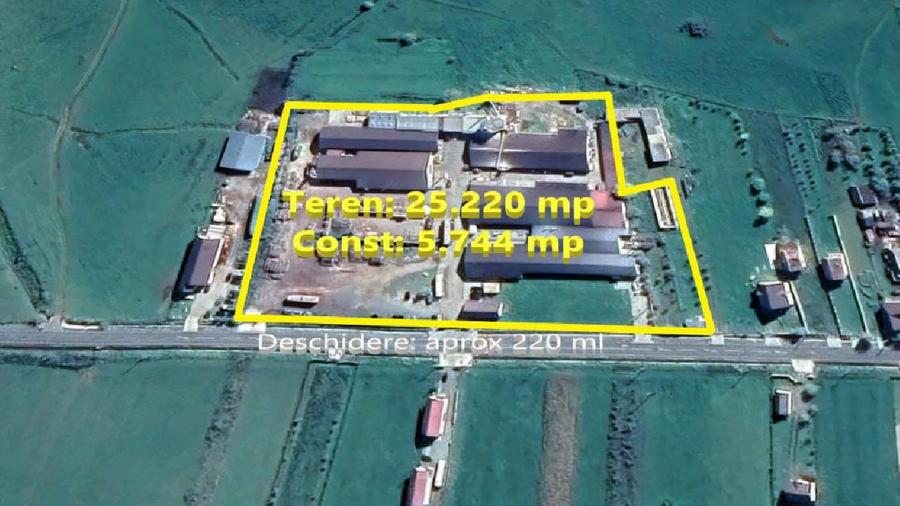 Hale/Spatii de productie - 5.744 mp + Teren - 25.220 mp, Buzesti