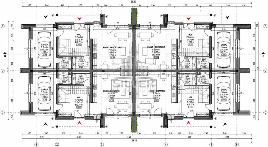 Case tip cvadruplex/teren 260 mp/cartier Manastur/TVA INCLUS.