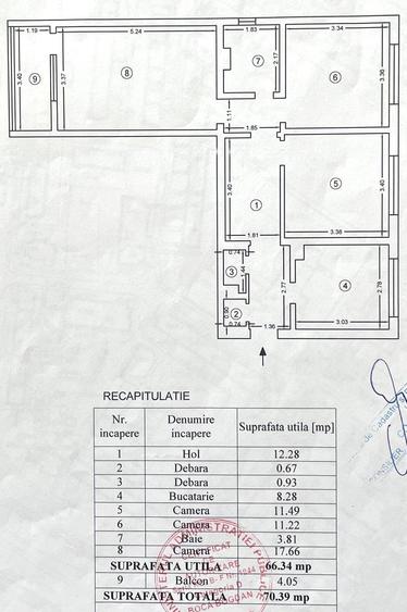 Apartament 3 camere decomandat, mobilat, utilat, Alexandru - accept CREDIT