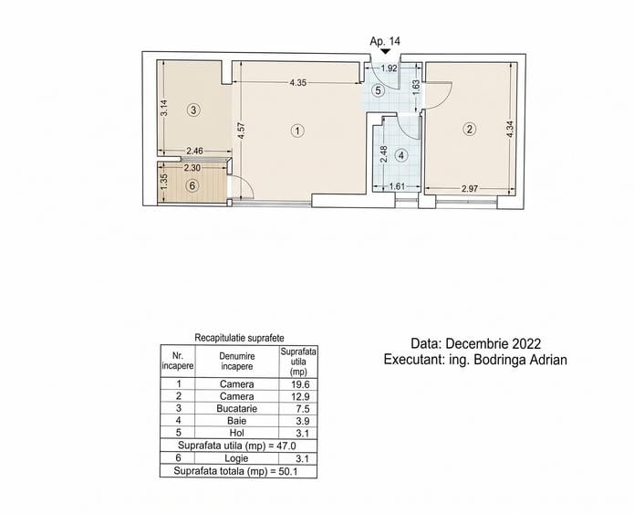 Apartament 2 camere 47mp | 0 comision | Aviaitiei Bilciuresti - 4