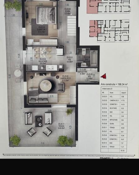 Penthouse Pallady - Complet Mobilat si Utilat / 2 locuri parcare /boxa