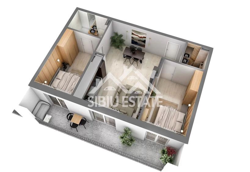 Apartament de vanzare cu 3 camere, 2 bai etaj 1 bloc cu lift
