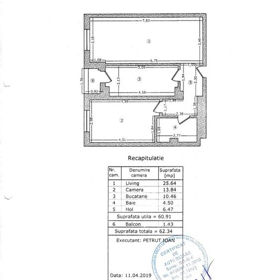 Vanzare Apartament 2 camere Bloc Nou Loc de Parcare Theodor Pallady