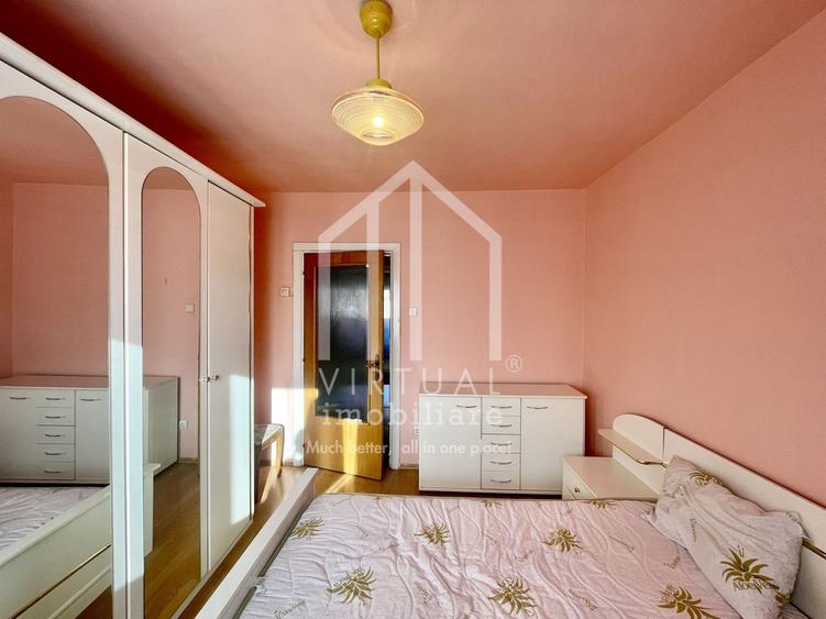 Apartament decomandat, 3 camere, 75mp utili + balcon, zona Garii