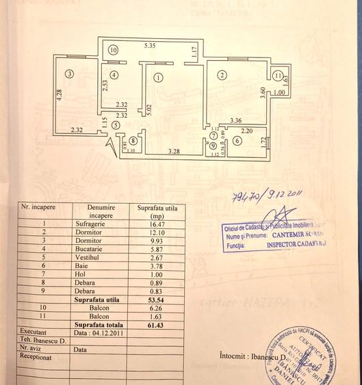 Apartament cu 3 camere in Mazepa1