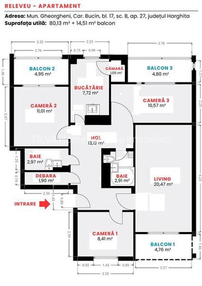 Apartament 4 camere (Gheorgheni, Cart. Bucin 17 B) - 27