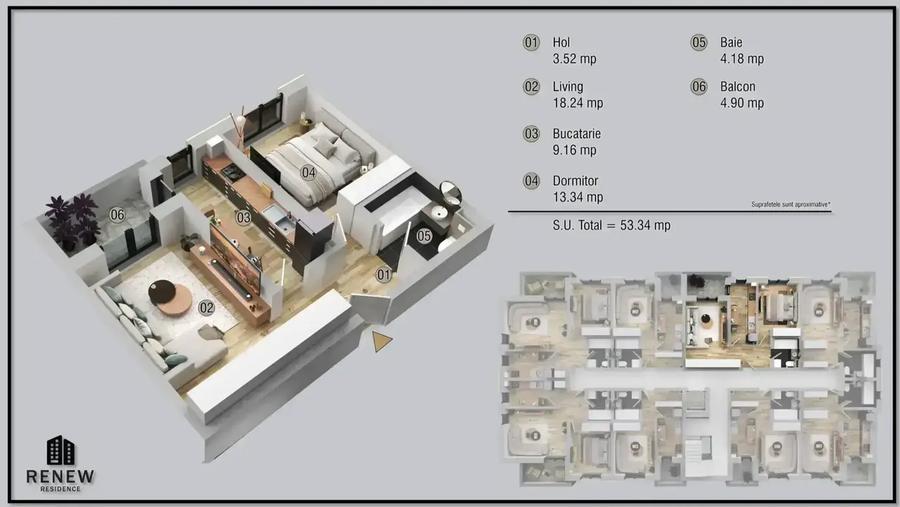 Apartament 2 Camere De Vanzare Militari Residence Comision 0