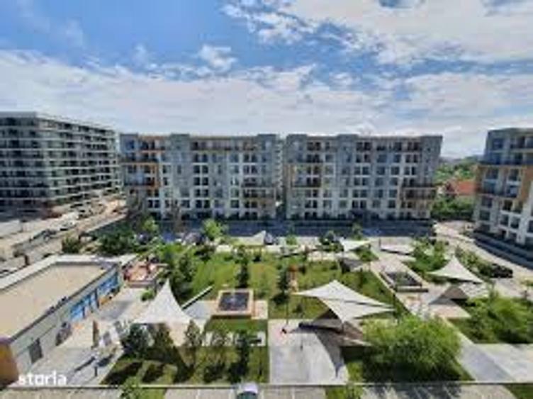 Apartament intr-un complex cu gradina privata si fantani decorative, langa plaja