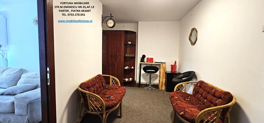 Apartament 1 camera,echipat complet,parter inalt cu balcon,acces exterior,Marate