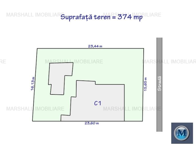 Casa cu 3 camere de vanzare, zona Republicii, 68 mp #16560