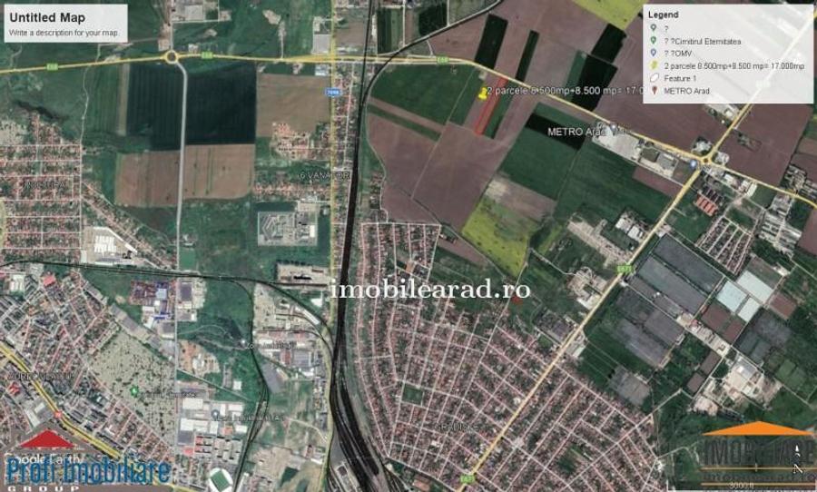 Teren intravilan 17.000 mp la Centura intre Metro si 6 Vanatori