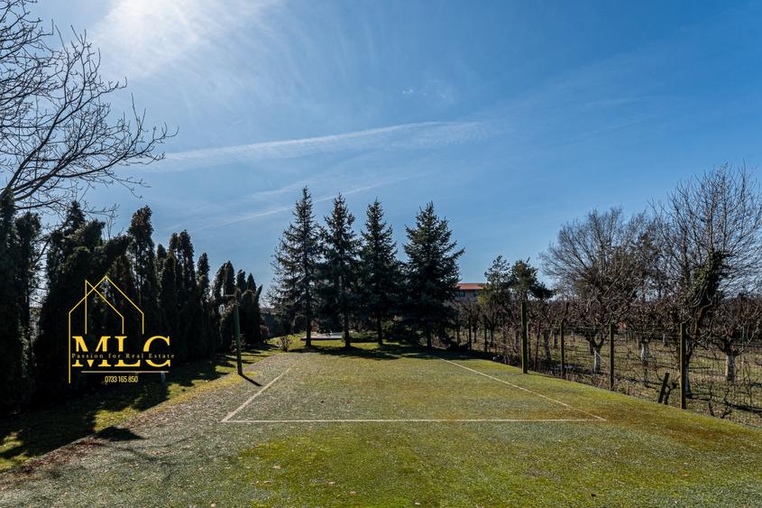 Vilă spectaculoasă cu deschidere la lac Snagov | Piscină | Teren tenis | Gruiu