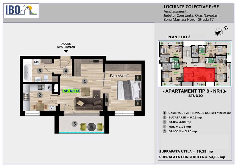 Apartament Tip Studio - Mamaia Nord / Sat