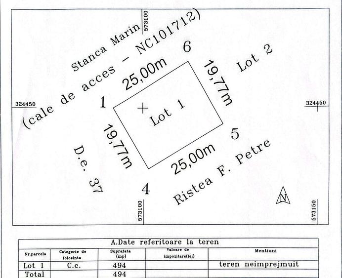 Ciutaci, STRADAL str. Salciei, strada asfaltata, deschidere dubla (20/25)