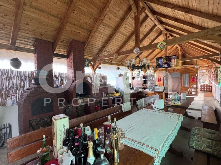 Casă nouă pe un nivel + teren 1450 mp | foișor rustic | Satu Nou de Sus