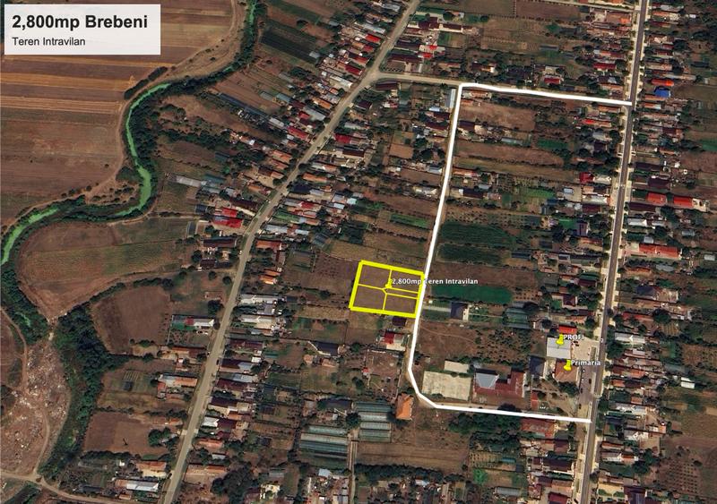 Vindem 4 parcele in centru comunei Brebeni, langa Slatina.