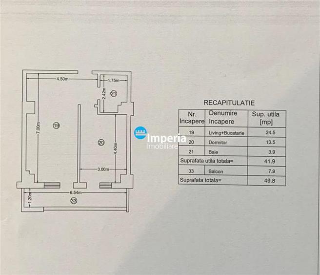 Apartament 2 camere | Bloc Nou Intabulat | 50 mp | Loc de parcare intabulat | Zo