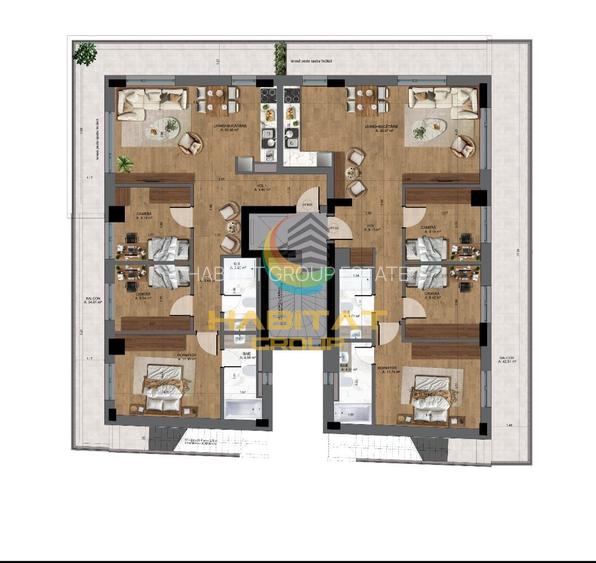 UNICAT  Penthouse 4 camere - NOU  - Piata Unirii - 17