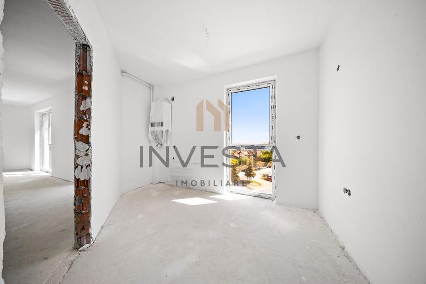 Apartament 3 camere 88 mp cu terasa 35 mp | Semifinisat | Intre Lacuri