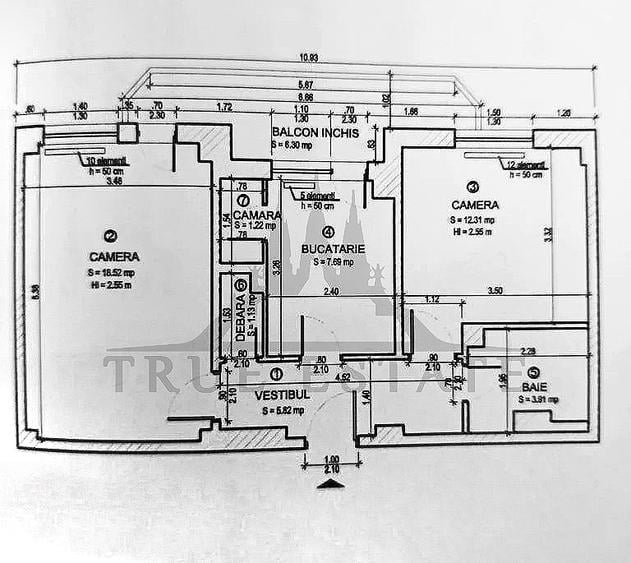 Apartament cu 2 camere in bloc reabilitat pe Calea Mosilor