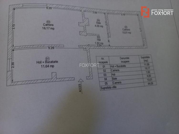 Apartament cu 2 camere | Centrala proprie | Zona Torontalului - 9