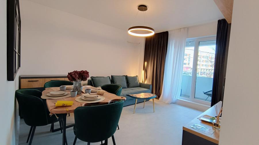 2 camere decomandat | 46 mp | Bloc nou | Încălzire în pardoseală | 78.500 € TVA