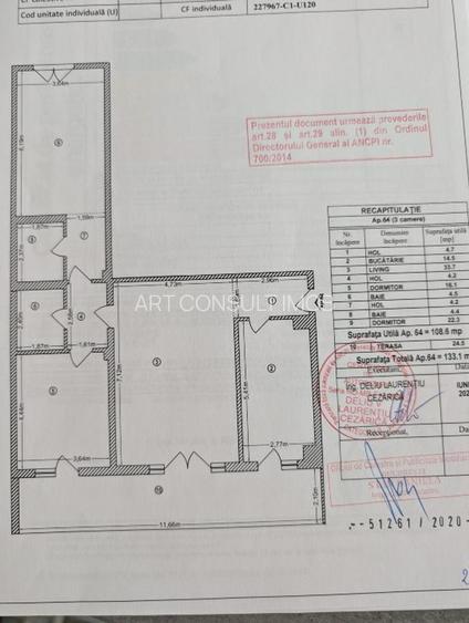 Apartament 3 camere Herastrau /2 Locuri Parcare/Mobilat Lux/ 2 Bai /Terasa - 12