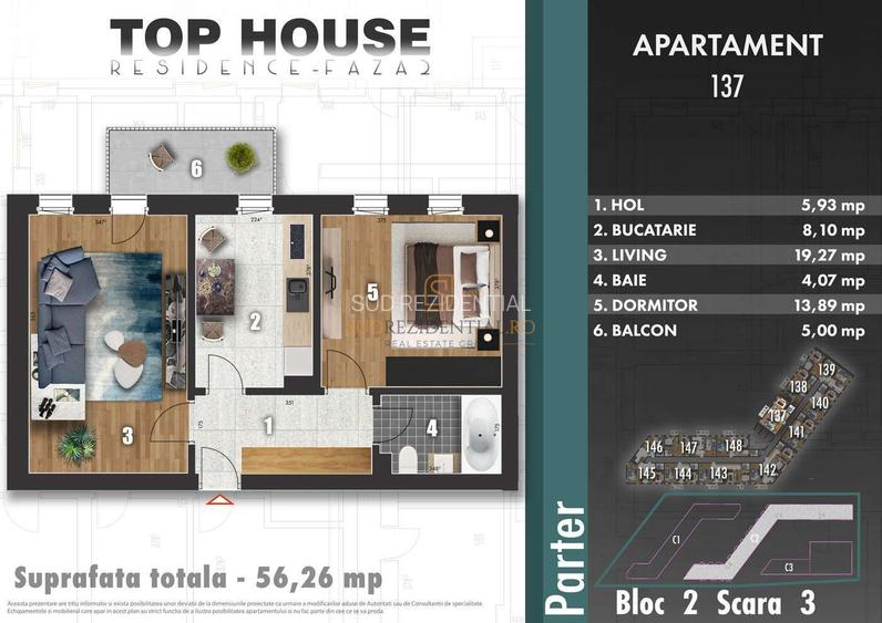 Apartament nou de vanzare, 2 camere, decomandat, Sector 4 - 1