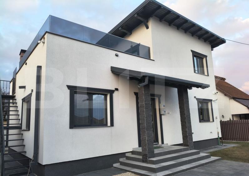 Casă modernă Sânpetru, centru | 350 mp teren | complet mobilată