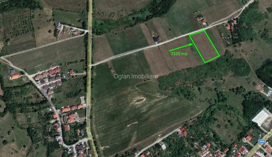 Teren Intravilan Intrare Cisnadie 2325 mp deschidere 25 ml - 2