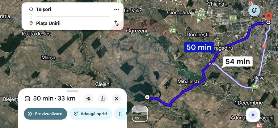 Teren 2,000mp Giurgiu / Teisori