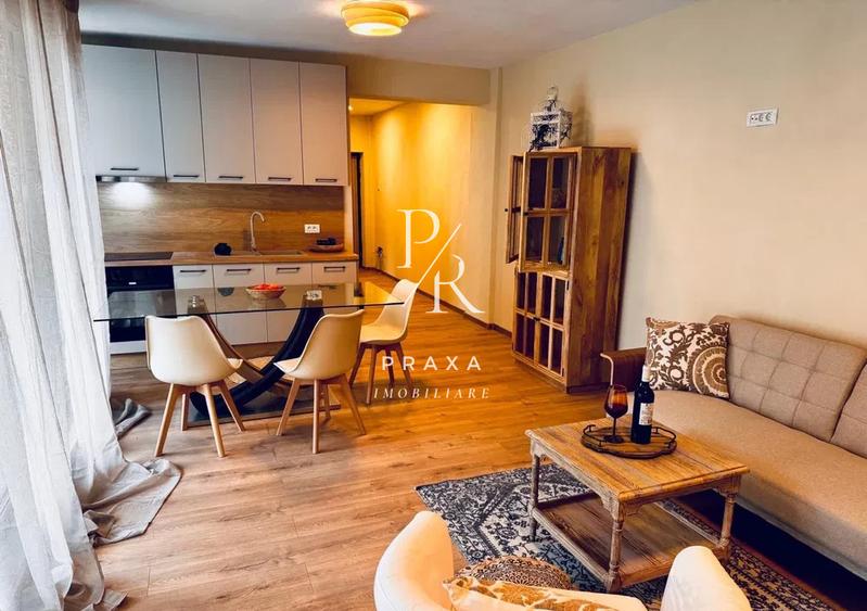 Apartament 3 camere, 70mp, mobilat complet modern, garaj, zona Borhanci!
