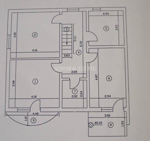Casa tip Duplex, Central, teren 518 mp, str. Tacoescu - 7