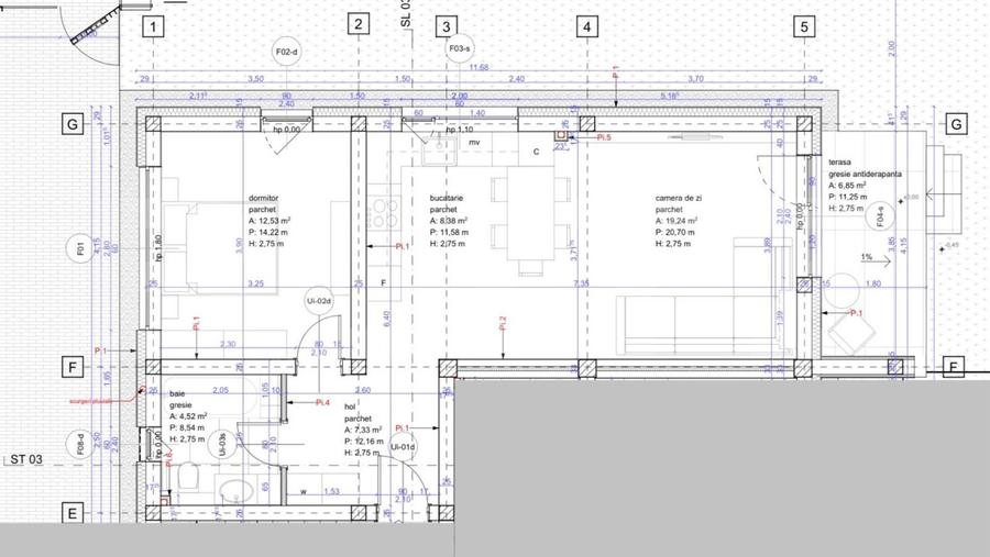 Apartament 2 camere, 50 mp SEMICENTRAL