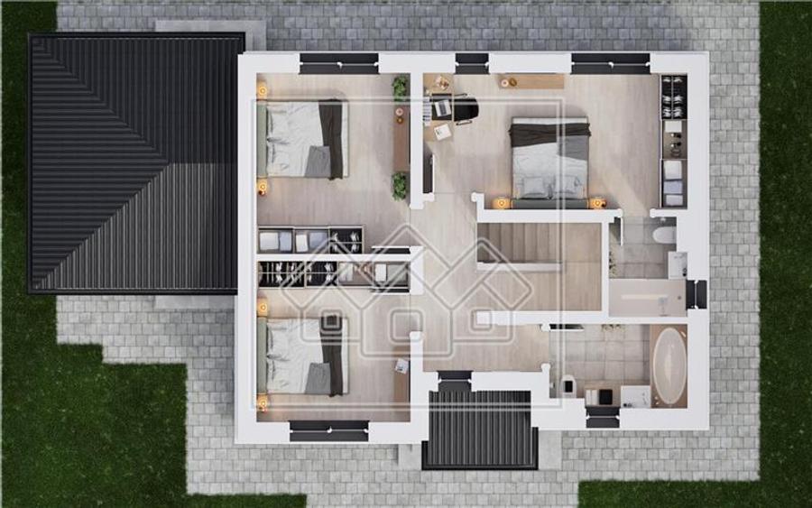 Casa individuala cu 5 camere, teren 469 mp - Allegra Residence