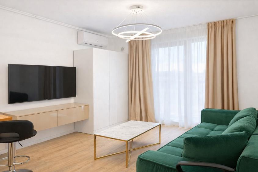 Studio de vanzare cu gradina | Mobilat | Pipera | Parcare