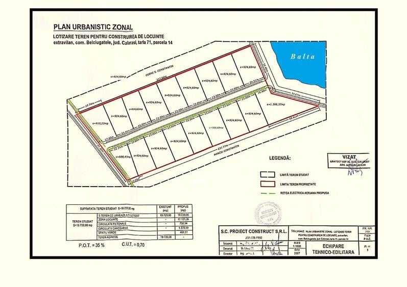 BELCIUGATELE - Complexul Valea Iazurilor, 19.720 mp. teren intravilan parcelabil