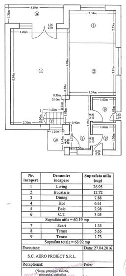 Otopeni | Casă individuală P+1 | 4 camere - 3