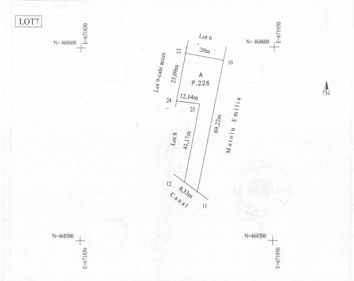 Teren 800 mp, D=25ml, Soseaua Suraii,Onasis,zona VILE,gaz,curent - 2