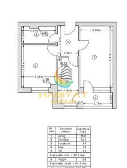 Apartament 2 camere an 2024 cu Mutare imediata