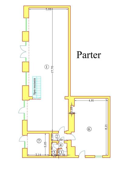 Spatiu comercial ultracentral de 315 mp,de inchiriat,Oradea,Bihor