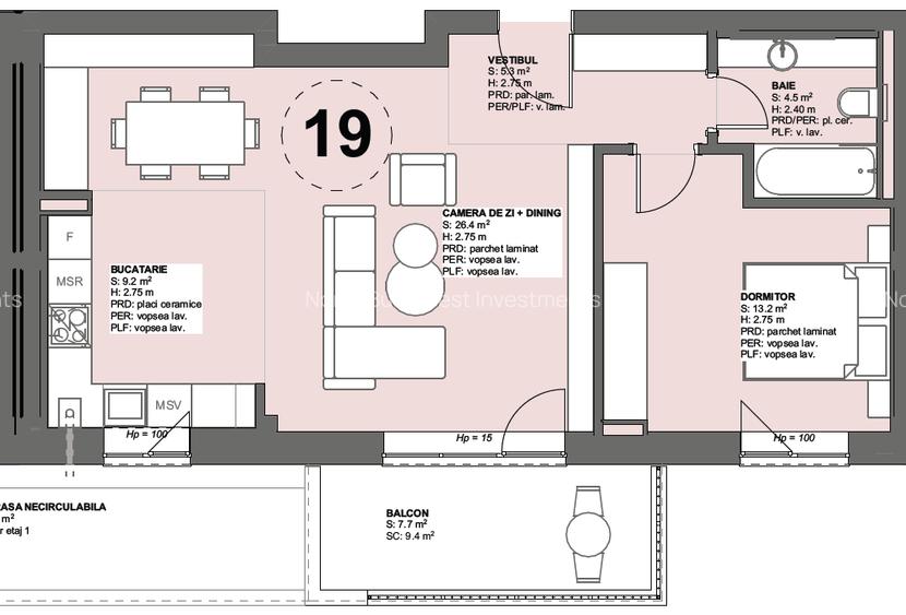 2 CAMERE - PIPERA - ANSAMBLU CU FACILITĂȚI PREMIUM - 1