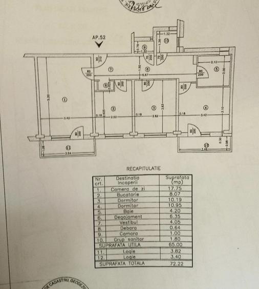 Apartament 3 camere Tineretului, bloc 1985, 2 bai, decomandat, renovat