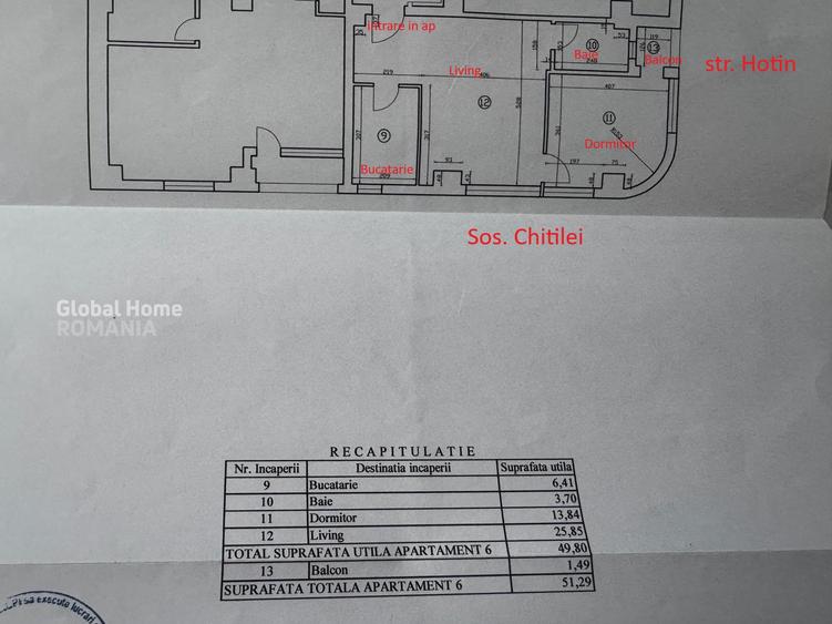Apartament 2 camere | Soseaua Chitilei | Mobilat si utilat | Balcon |
