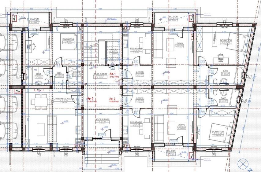 Apartament cu 2 camere, decomandat,  Calea Urseni - 12