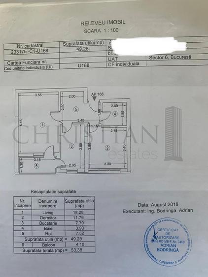 2 Camere + Boxă - Exigent Plaza Residence Faza 1 - Lujerului