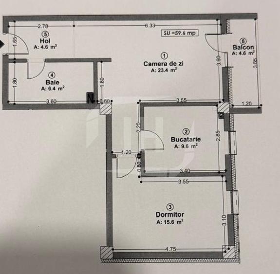 Apartament 2 camere, 60 de mp, parcare New City Tineretului